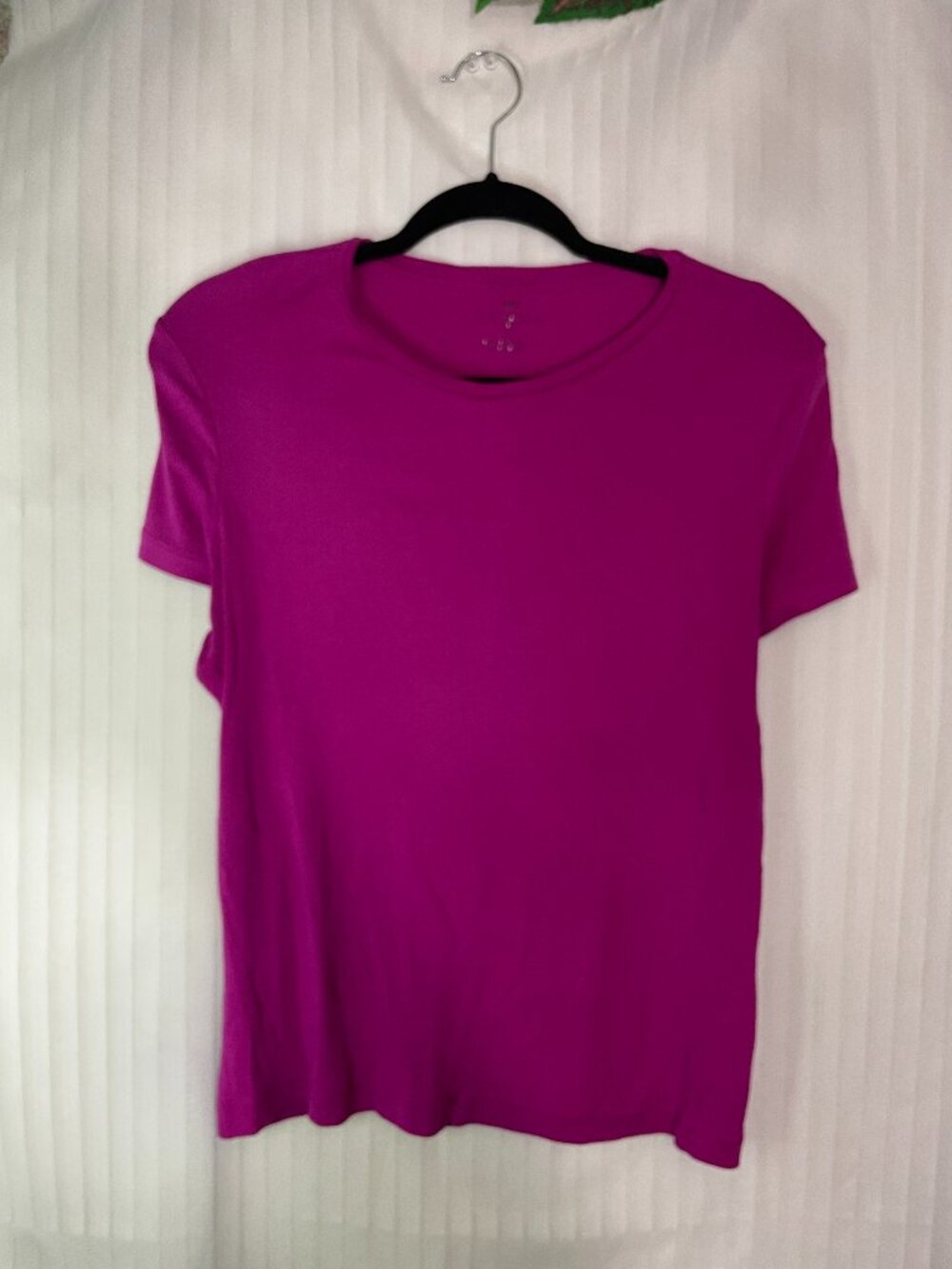 Talbots Women's Pink Pima Cotton Short Sleeve Crew Neck Tee Shirt Size 1X